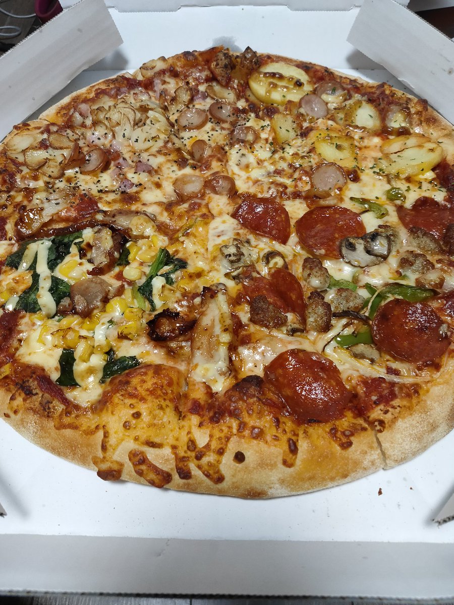 Wオーム V Twitter 一人ピザｌサイズ