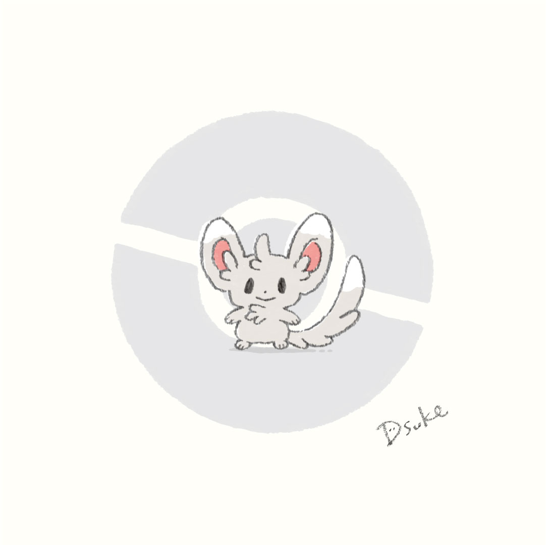 ポケモン No 572 チラーミィ No 573 チラチーノ Pokemon ポケット Dsuke ゆるイラストのイラスト