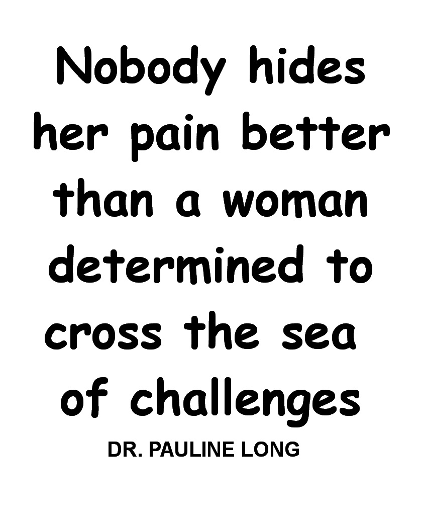 May you cross it safely and win.....Never give up!