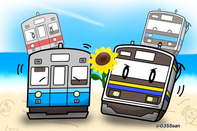 「青空 電車」のTwitter画像/イラスト(古い順)