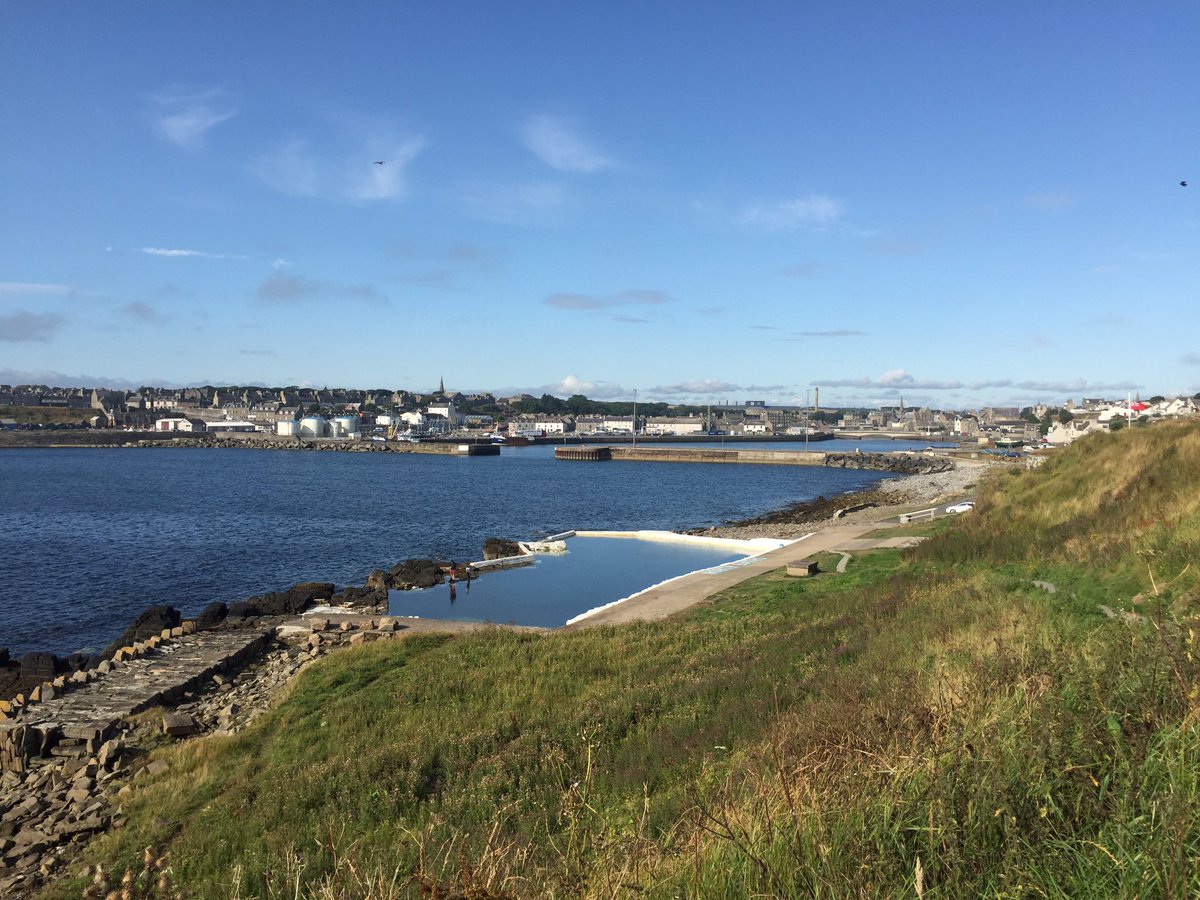 Out and about in Wick this morning for a walk.