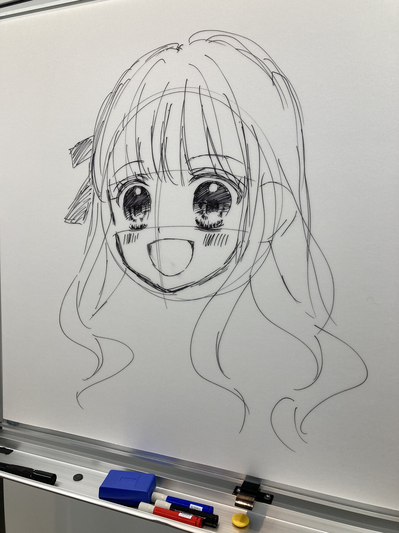 Twitter 上的 ちゃお編集部 まいた菜穂先生のまんが講座のイラストをパシャリ 目がポイントです みなさんもぜひ描いてみてください T Co Ymouw2geiw Twitter