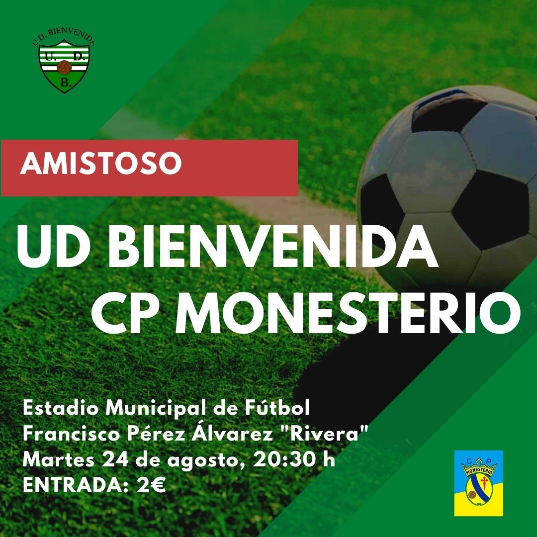📢AMISTOSO📢

⚽️Que el ritmo no pare. El martes, partidazo con nuestros amigos y vecinos del 
<a href="/CPMonesterio/">CP Mᴏɴᴇsᴛᴇʀɪᴏ</a>, que este año han ascendido a la #PrimeraExtremeña.

🎟️Recuerda que puedes aprovechar también para sacarte el abono de la nueva temporada.

#VuelveLaPasión💚🤍