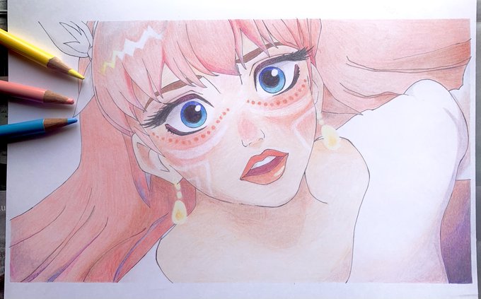 竜とそばかすの姫-Belle 色鉛筆で描きました✨ #竜とそばかすの姫