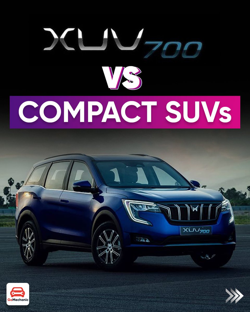 GoMechanic_Blog's tweet photo. The Mahindra XUV700 has definitely shaken the market, especially the MX variant. Here are 8 compact SUVs that rival the Mahindra XUV700. Read on #TheGoMechanicBlog
https://t.co/Bh3VUOKnSW
#MahindraXUV700 #XUV700 #HelloXUV700 #VFM #SundayRead #Featured https://t.co/suBPnzCljG