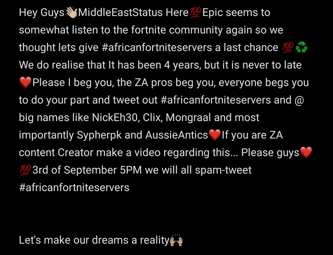 Middle East Server tweet media