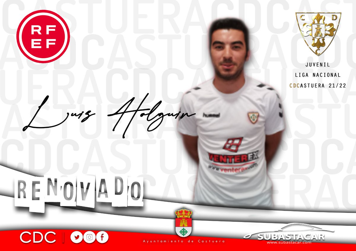 ✅Renovación✅

Equipo Juvenil Luis Holguin uno de nuestros CAPITANES sera su 11° temporada en el club. 

Defensa polivalente pudiendo jugar en cualquier puesto de la defensa, fuerte físicamente, rapido, buena salida de balón.    ⚽⚽⚪🔴

#AguanteCantera