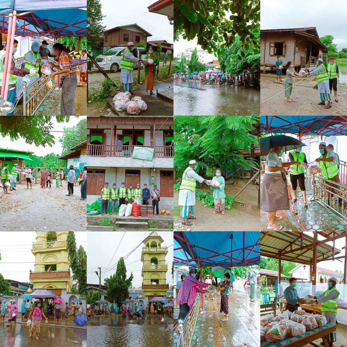 KaungKhantHto10's tweet photo. Multi-religious donors led by the Jameh Central Mosque in Min Yap Ward donated basic food items to 1,000 households of all races and religions starting at 8 am in Myitkyina today.

NUG FOR DEMOCRACY

#ASEANrejectSAC
#Aug22Coup 
#WhatsHappeningInMyanmar https://t.co/O6sK9KrNnt