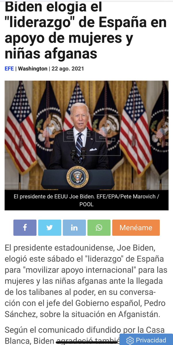 BorinagaP's tweet photo. Hola @pablocasado_ El Presidente de EEUU, Joe Biden, y el Presidente de España, Pedro Sánchez, te saludan 😎 https://t.co/7KLxdQg4i0