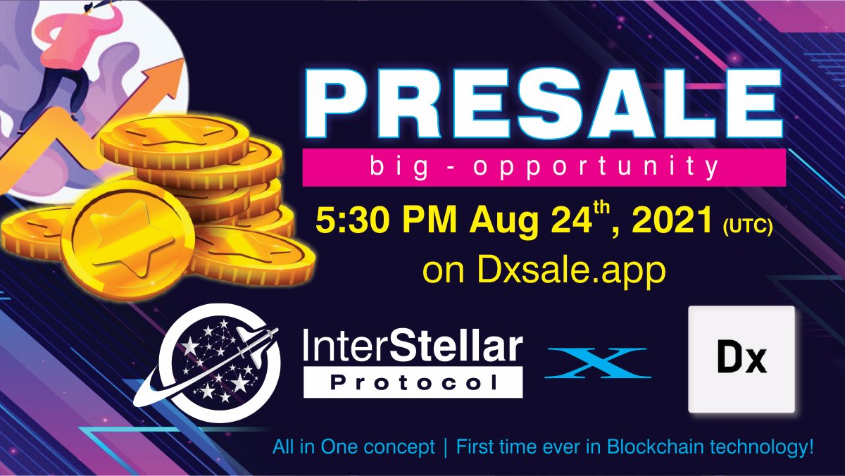 🌟The Future of Blockchain Gaming and Defi is here! Join us on this amazing journey in becoming one of the leading  Projects in the Crypto-Space. 

More Details: interstellarprotocol.org

Telegram: t.me/joinInterstell…

#BNB  #Binance  #Bitcoin  #BSCGems #cryptocurrency #ADA