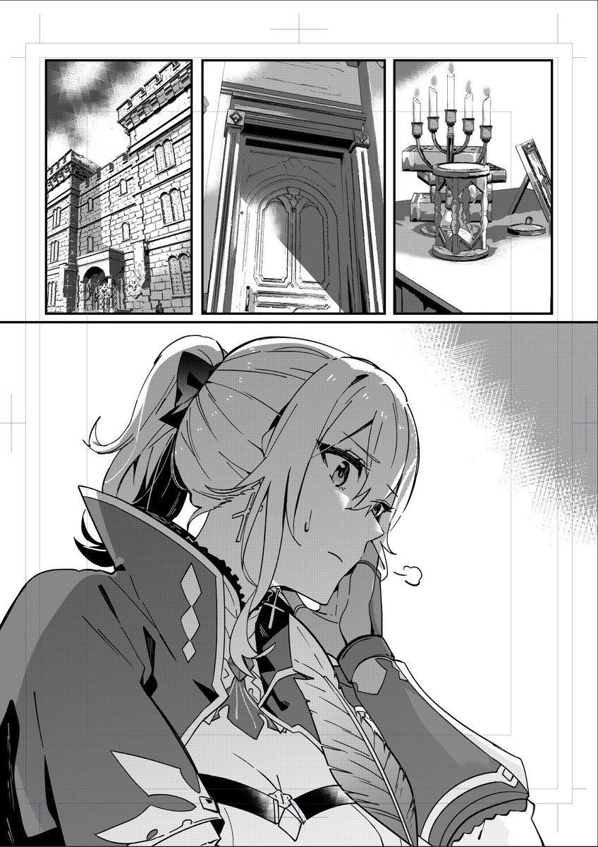 It's been a while since I make a B/W doujinshi. Me and several artists are making a Genshin yuri doujinshi compilation. Stay tune for more information!! #jeanlisa #原神 