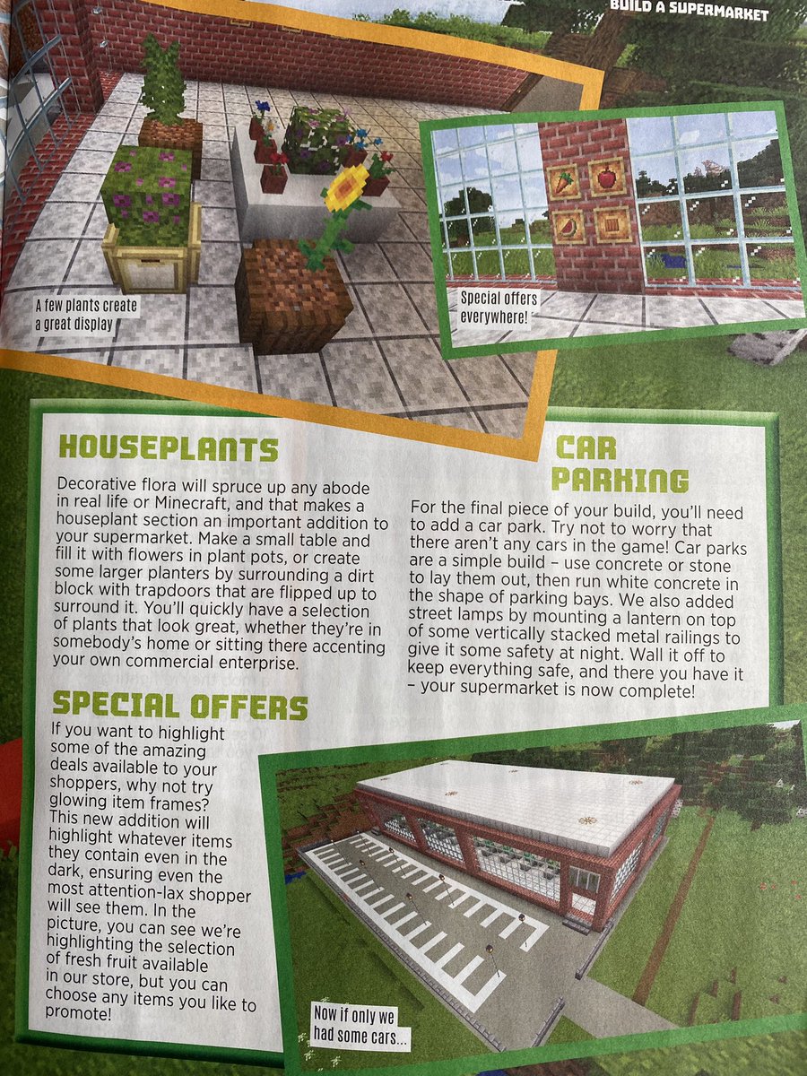 Rowland Woolley (@woolley_bear) on Twitter photo Edwins Minecraft magazine is proving pretty insightful this morning.
😆 Edwins Minecraft magazine is proving pretty insightful this morning.
😆