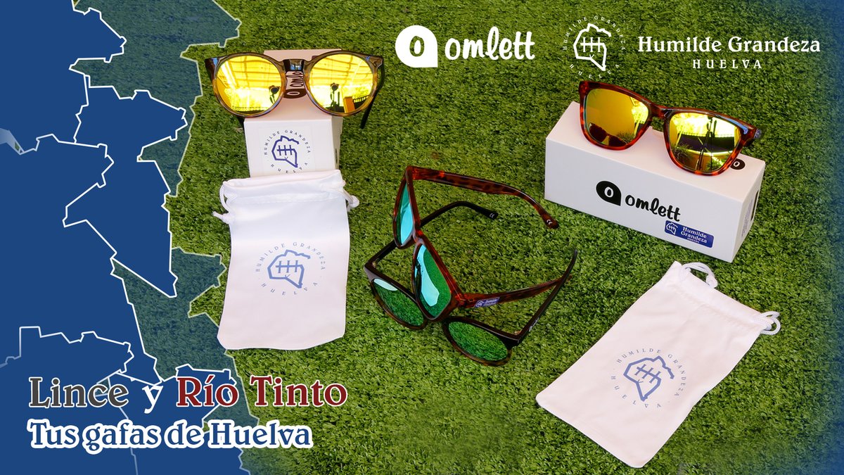 humildegrandeza's tweet photo. ¿Preparado para mirar a Huelva con los ojos que se merece? Con estos modelos, fruto de la unión entre las marcas onubenses Omlett y Humilde Grandeza, podrás disfrutar de la provincia con más horas de luz al año.

#OmlettHumildeGrandeza #GafasSolHuelva #AmorPropio #HuelvaEsBonita https://t.co/SOBlO5vEyp