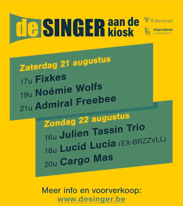 🎵 Tonight 20h @DeSINGERvzw W/ @patdorcean <a href="/SamVloemans/">Sam Vloemans</a> <a href="/tomtrombon/">Tom Verschoore</a> <a href="/MRoelofsMusic/">Mike Roelofs</a>