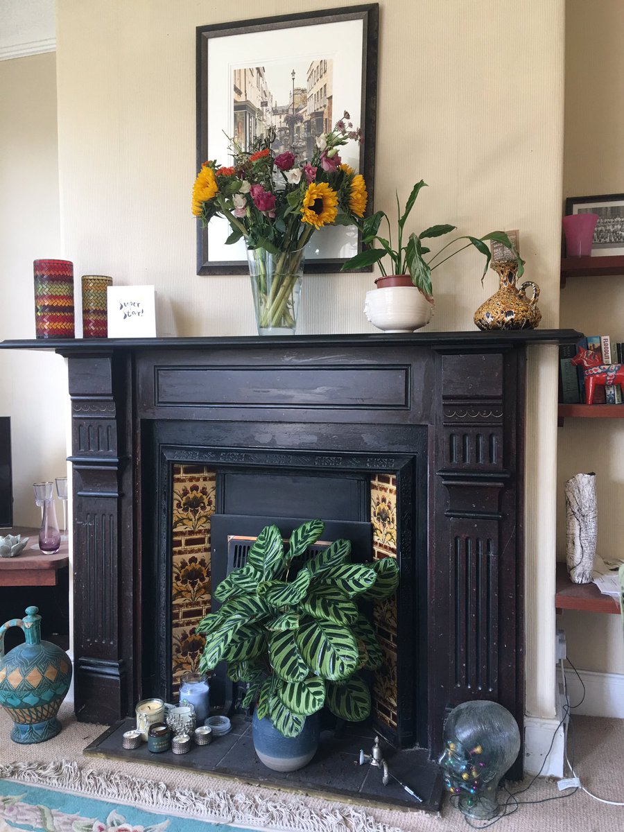 Just worked out all the things round my fireplace have been given to me by people I love. This brings me joy. I'm passing it on.