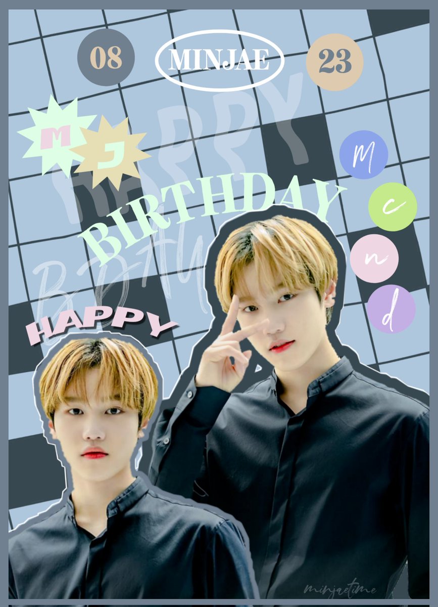 minjaetime's tweet photo. Dear #민재 생일축하해용❣🎉 
#엠씨엔디 #MCND @McndOfficial_ #MINJAE #BearHugsForMinjae
#8월의_리즌_민재 https://t.co/SGlg6okO9U