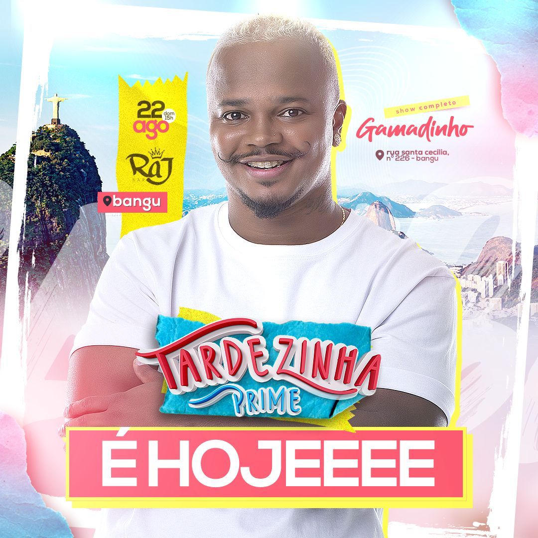 💢HOJE💢às 15h no Raj de Bangu!

               Tardezinha Prime

                 💢GAMADINHO💢