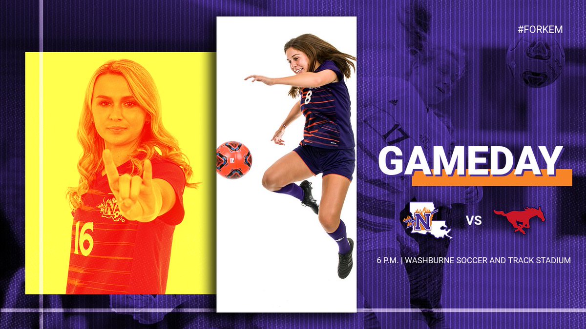 NSUDemonsSOC's tweet photo. Lady Demon Soccer gameday -- One of the few things that makes Sunday even sweeter. 

Kickoff at SMU is scheduled for 6 p.m. Watch tonight's match on ESPN+ through the link below:
https://t.co/0DyenUddoZ

#ForkEm🤘🔥 https://t.co/haPSKXOuhW