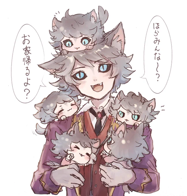 5つ子を育てる月下チャン🐺 