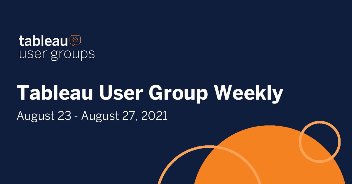 tableau's tweet photo. Interested in connecting with like-minded #DataFam rock stars? Dive into the Tableau User Group Weekly for a look at what meetings are lined up this week. https://t.co/T4mC83xWS5 https://t.co/coR9Q7pDR5