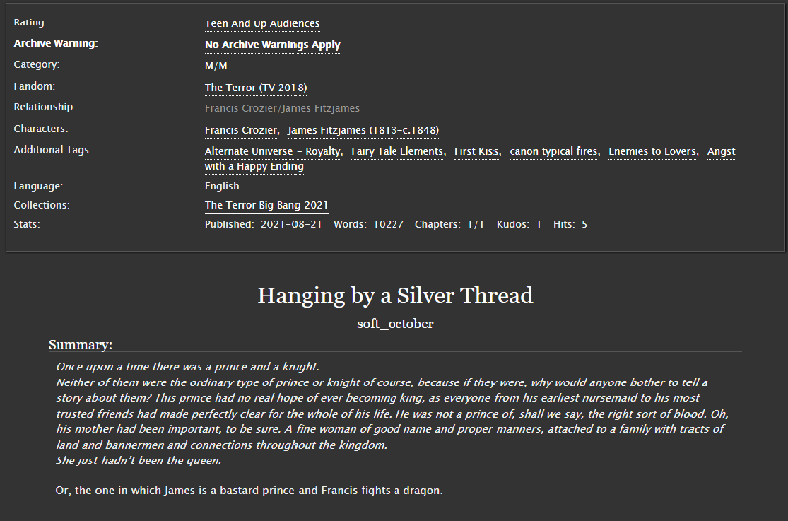 Y'ALL MY BANG FIC IS HERE!!! Huge, HUGE thanks to <a href="/thenightpainter/">The Night Painter ⚓️🧭🌊⛵️</a> for the AMAZING art and cover design! 

archiveofourown.org/works/33391996