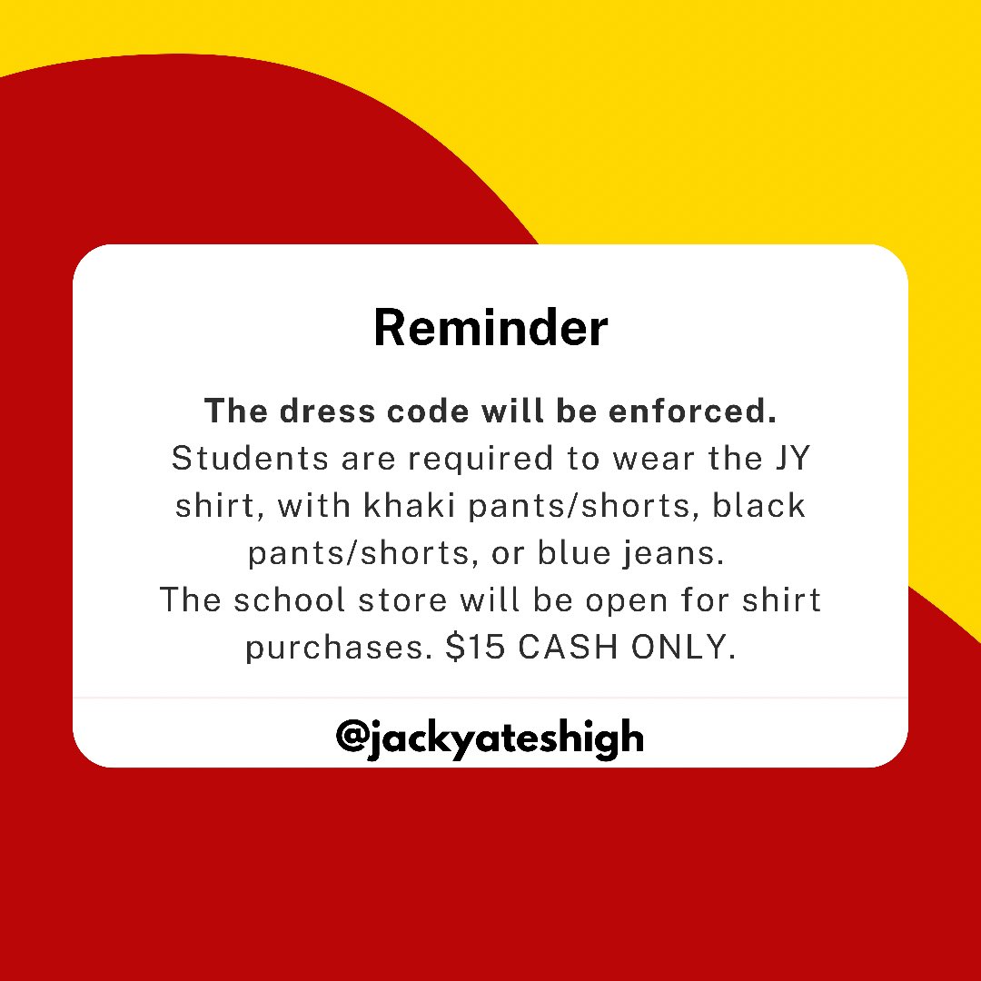 JackYatesHigh's tweet photo. Here are a few reminders as we prepare to welcome our Lions back to The Den tomorrow! See you soon! @tguilloryHISD @dclarkbt21 @wrapping4Yates @BrothersJy @YatesLibrary @TheJYNAA @YatesMagnet @yates_mmb https://t.co/2a9BJstI8i
