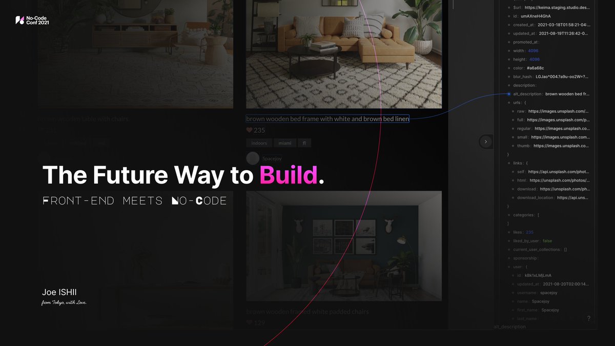 ytk141's tweet image. 11月に開催されるNoCodeの大規模イベント #NoCodeConf のスピーカーに応募しました！STUDIOが開発している最先端のプロトタイプで勝負しようと思います！！！🔥