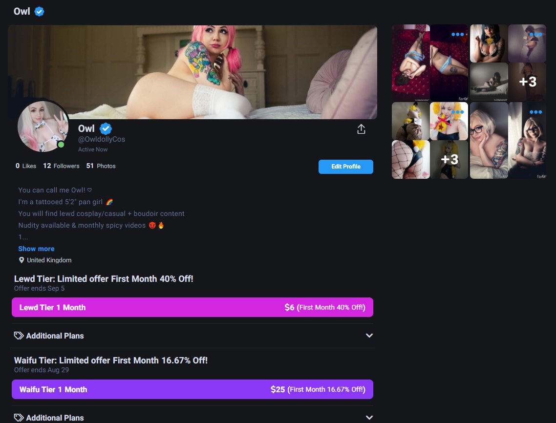 OwldollyCos's tweet photo. We are LIVE on Fansly with a bunch of content in the process of being uploaded as we speak 💘 see uncensored content below! https://t.co/fOsnYDeLNX