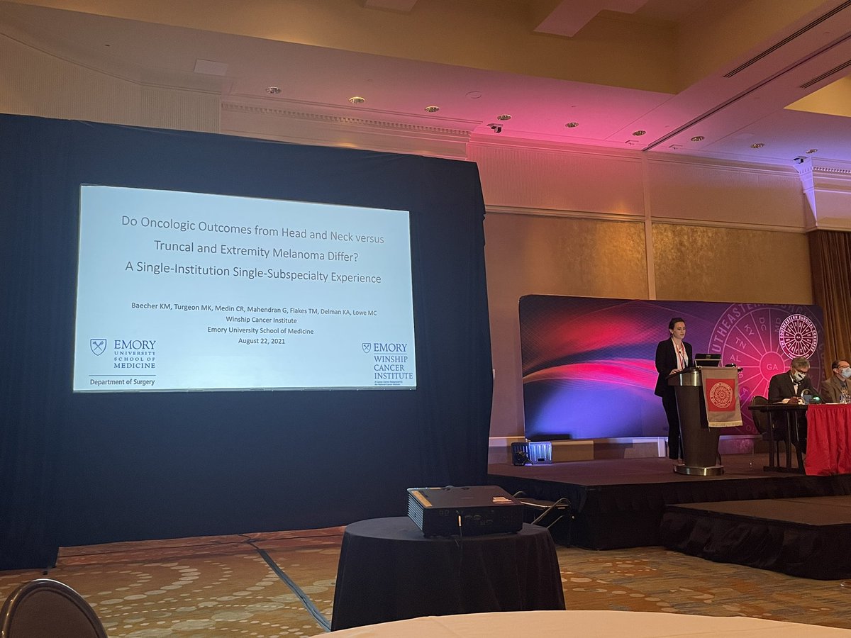 Georgia Society,American College of Surgeons (@gasacs) on Twitter photo And the <a href="/SESC_AmSurg/">SESC & The American Surgeon</a> Best Paper Award goes to <a href="/EmorySurgery/">Emory Surgery</a>! DO ONCOLOGIC OUTCOMES FROM HEAD AND NECK VERSUS TRUNCAL AND EXTREMITY MELANOMA DIFFER? A SINGLE-INSTITUTION SINGLE-SUBSPECIALTY EXPERIENCE
KM Baecher, MK Turgeon, CR Medin, G Mahendran, T Flakes, KA Delman, MC Lowe And the <a href="/SESC_AmSurg/">SESC & The American Surgeon</a> Best Paper Award goes to <a href="/EmorySurgery/">Emory Surgery</a>! DO ONCOLOGIC OUTCOMES FROM HEAD AND NECK VERSUS TRUNCAL AND EXTREMITY MELANOMA DIFFER? A SINGLE-INSTITUTION SINGLE-SUBSPECIALTY EXPERIENCE
KM Baecher, MK Turgeon, CR Medin, G Mahendran, T Flakes, KA Delman, MC Lowe