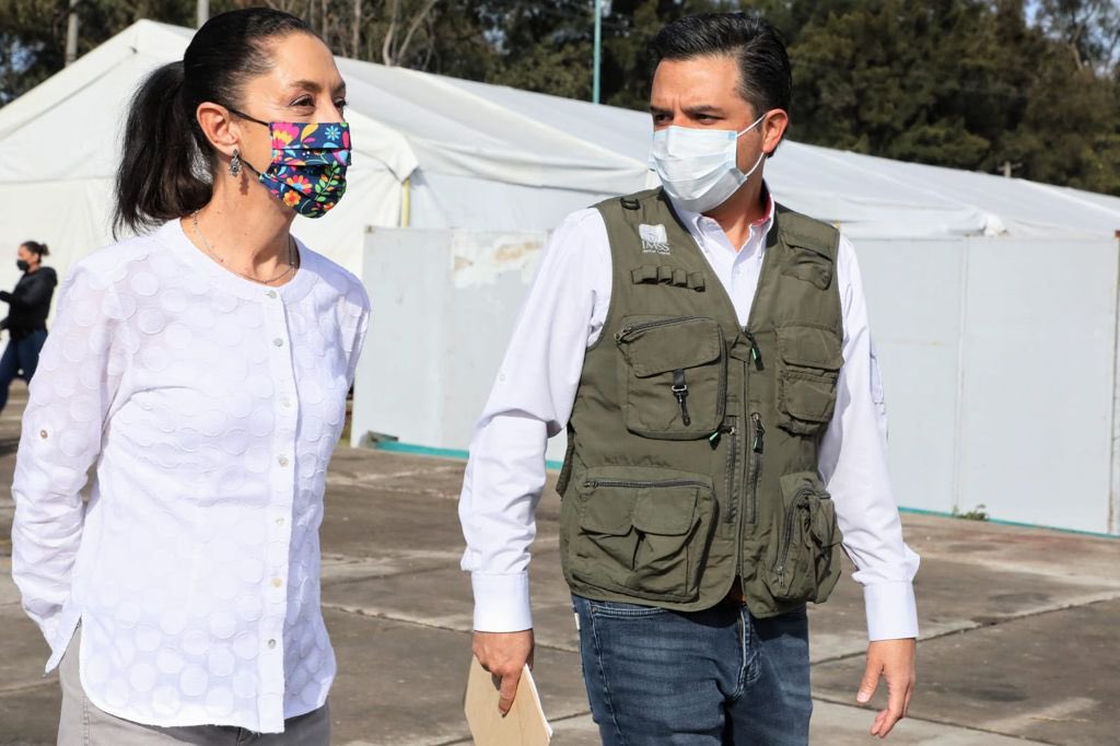 Claudiashein's tweet photo. Hoy @zoerobledo nos invitó a conocer el Centro de Atención Temporal Morelos, con el que ampliamos con 183 camas la atención a personas con COVID-19.

Agradezco su extraordinaria labor y la gran contribución de @Tu_IMSS para atender a la gente sin importar su derechohabiencia. https://t.co/HDMOR3mBva