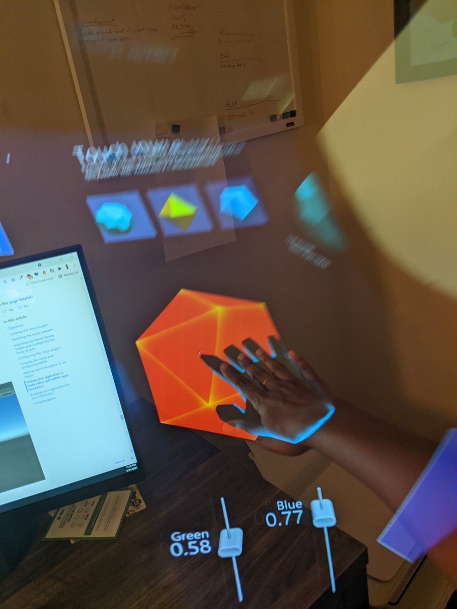 I was mad late to the party, but I'm here now! I received this awesome Project Northstar headset early in the summer thanks to <a href="/noazark/">Noah Zerkin 🥽</a>, but then life got in the way of my headset fun. It's been so exciting to really test it out this weekend &amp; start developing a piece for it.