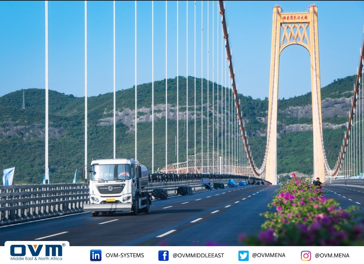 OVMmena's tweet image. {Update} Early this month, Opening of “Wuijagang” Suspension Bridge over Yangtze River in “Hubei” Province in China. 

With significant role, OVM has supplied Main Cables of the suspension bridge, Anchoring System, Cables Cranes, and related services.

#OVM
#OVM_Featured_Projects