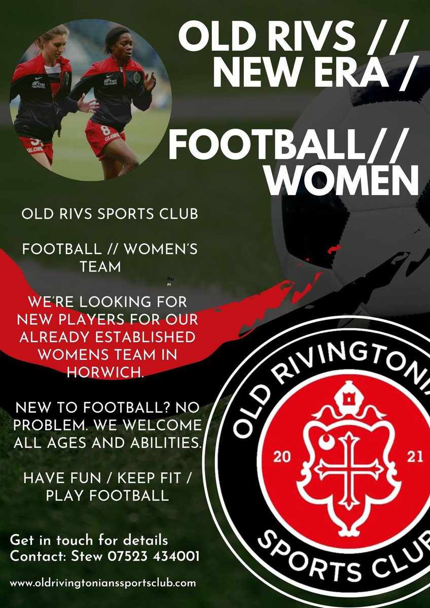 Women’s football. 👇🟥⬛️