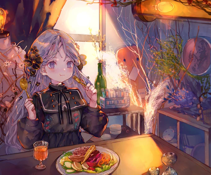 女の子と小物を描くのが好きです。
よろしくお願いします～!
 #ド直球に言いますがフォローしてください 