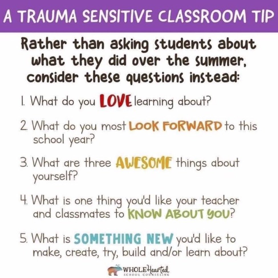As you start planning for day 1️⃣ with students, consider this Trauma Sensitive Classroom approach instead #TraumaSensitive #Trauma #RestorativeJustice #RestorativePractices