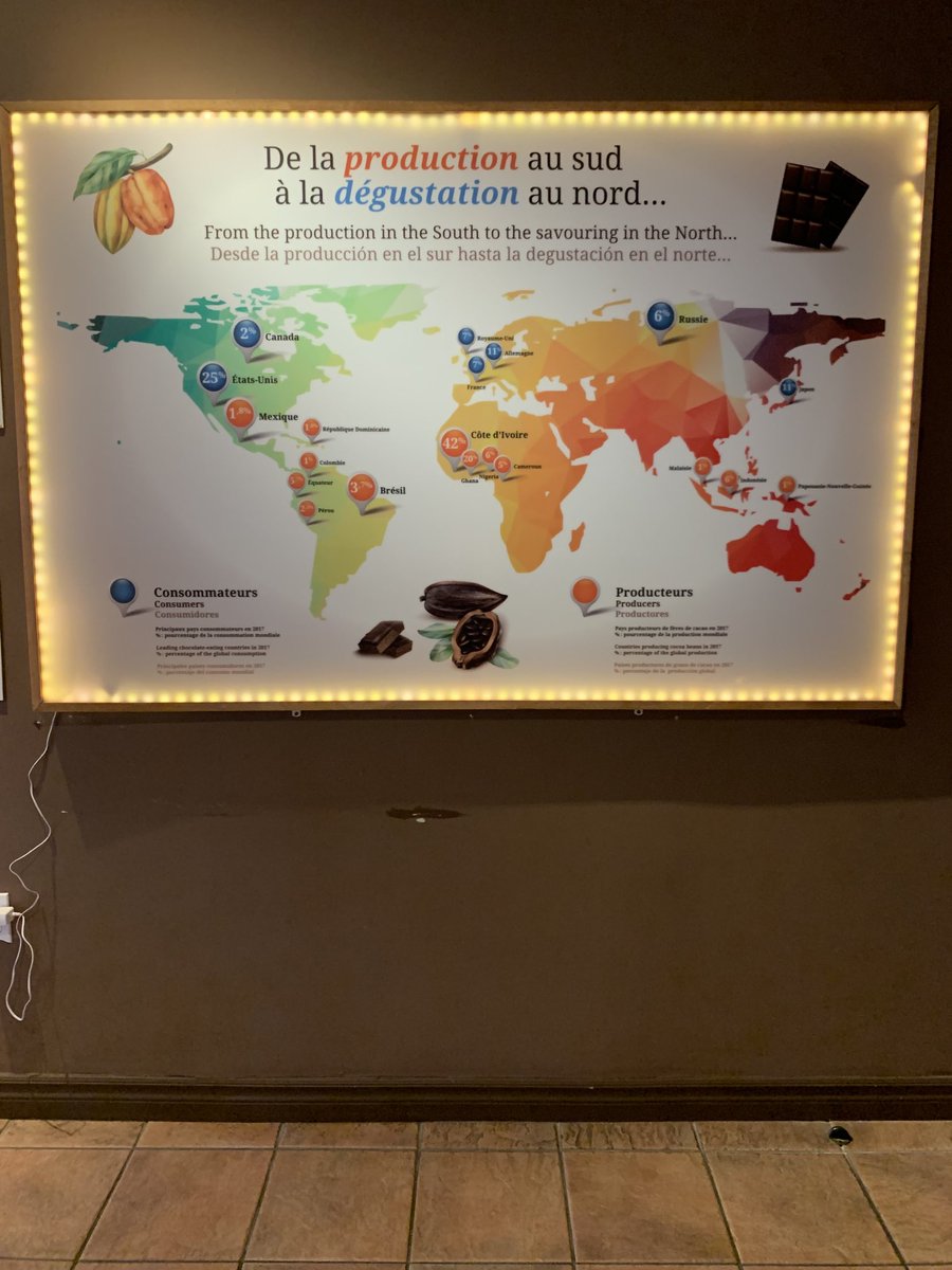 I absolutely love chocolate. Eye opener on cocoa production in the $103bn chocolate industry.
Africa produces a massive ~70% of the world’s cocoa - primarily in Côte d'Ivoire, Ghana. South America and Asia make up the rest - Indonesia, Brazil and Ecuador and Peru.