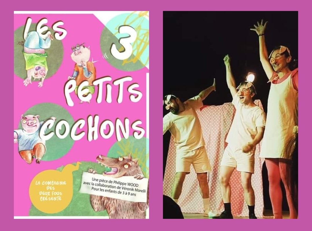 BoitearirePerpi's tweet photo. LES 3 PETITS COCHONS pour les 3-10 ans 
Dès demain à 15h30 à La Boite à Rire
Résa 0660274036 ou https://t.co/TpdNJEp1Gb ou point de vente habituel
#Comedie #rire #sortiràperpignan  #laboitearireperpignan #sortieenfamille #caféthéâtre #humour #theatre #spectaceenfant #enfant https://t.co/12m1EgJle6