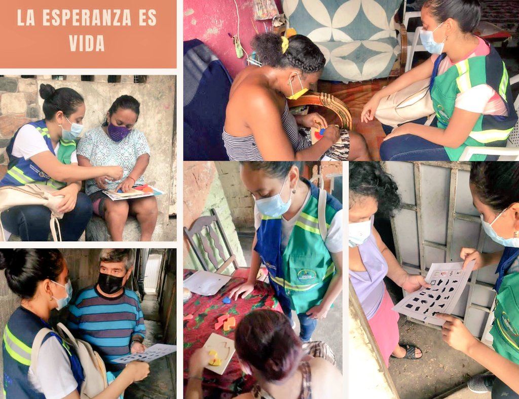 FundFeyAccion's tweet photo. #FYA; Nuestras compañeras, continúan realizando visitas a nuestros usuarios que participan en los convenios #AM #PCD @InclusionEc llevando actividades, entregando donaciones de alimentos y medicinas, asistiendo de manera integral a sus familias y las comunidades. 🏠👍 https://t.co/px9NkMXIMN