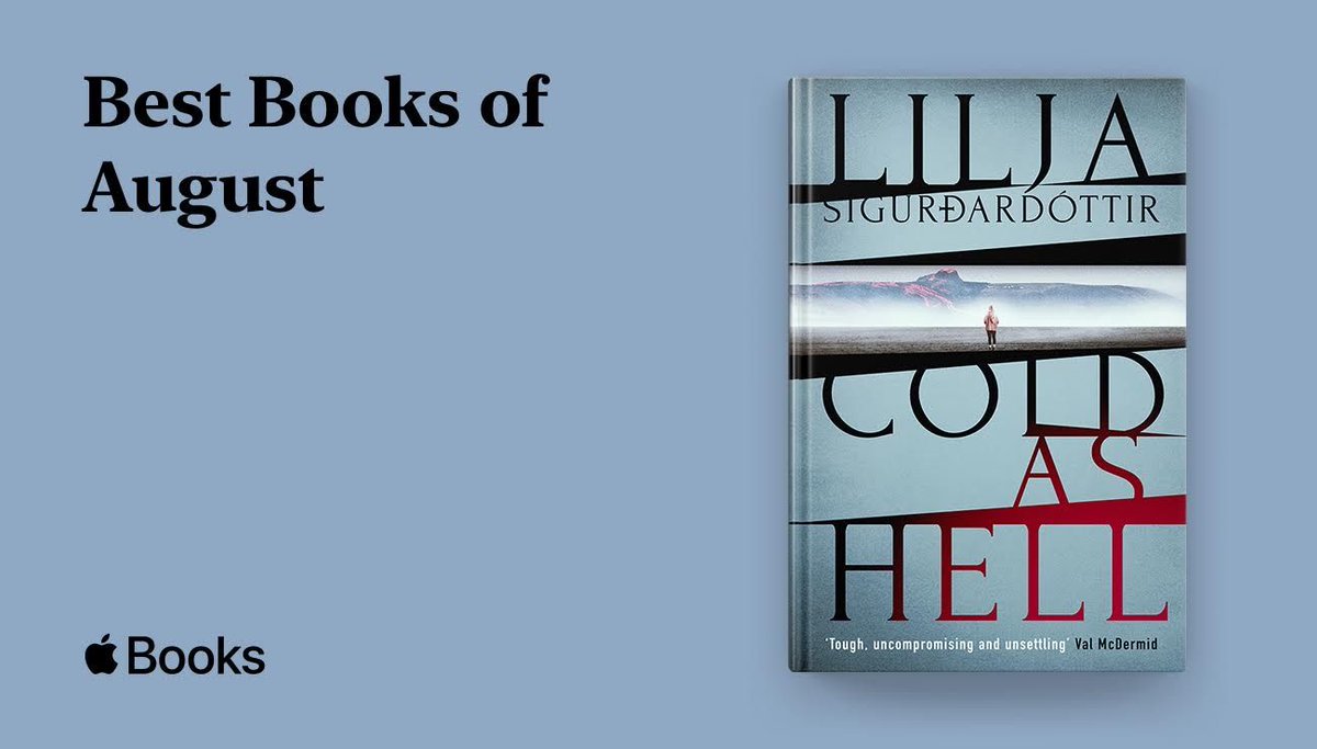 OrendaBooks's tweet photo. HUGE NEWS!! SO Excited!
@AppleBooks chose @lilja1972’s #ColdAsHell trs
@graskeggur as one of the #BestBooksOfAugust!
Check it out here: https://t.co/9DZPBZ28DV (US/CA)
”The sun may never set in #ColdAsHell, but everyone in this thriller is definitely a little shady.” https://t.co/1aQB3uOxXO
