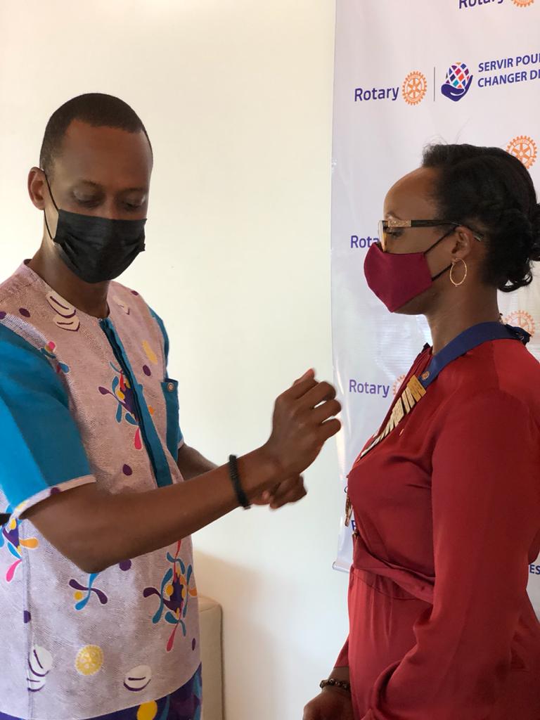 rckigali's tweet photo. Installation of President @CaroleKarema
led by Past President @EddySebera on behalf Immediate Past President @SarahDoukoure. Congratulations again President Carole! 🎊 https://t.co/7JX1igrCO5