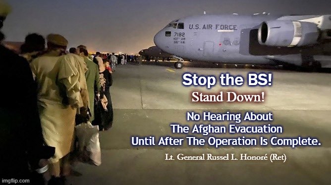 ltgrusselhonore's tweet photo. Stand Down Please @RepGregoryMeeks no hearing until Afghan Evacuation is Completed . Go back to Florida and fight to get control of Covid deaths . @HouseDemocrats . @SpeakerPelosi https://t.co/aw57p8qOmm