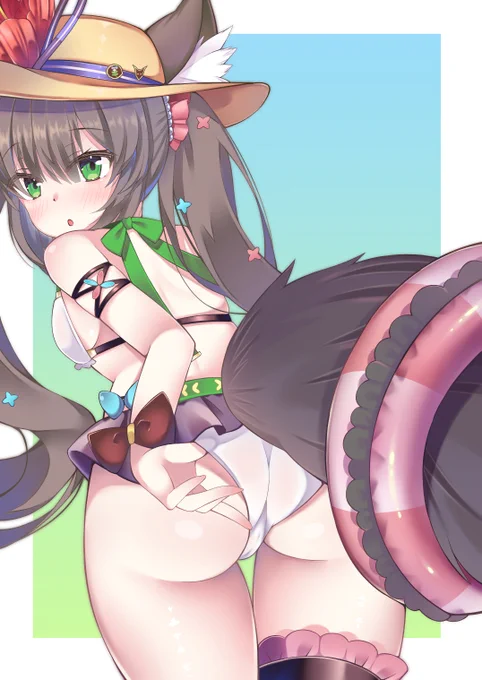 #千草はな
#もふふあーと

これは水着ですので健全です🥳? 