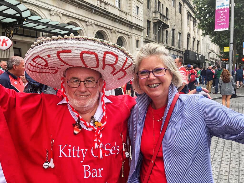 Cork’s biggest fans! 🙌🏻

Reardens Margaret Kenneally and Cyril “The Bird” Kavanagh in Dublin to support The Rebels 🔴⚪️

UP THE REBELS 👏🏻

#UpTheRebels
#CorkVLimerick
#AllIrelandFinal