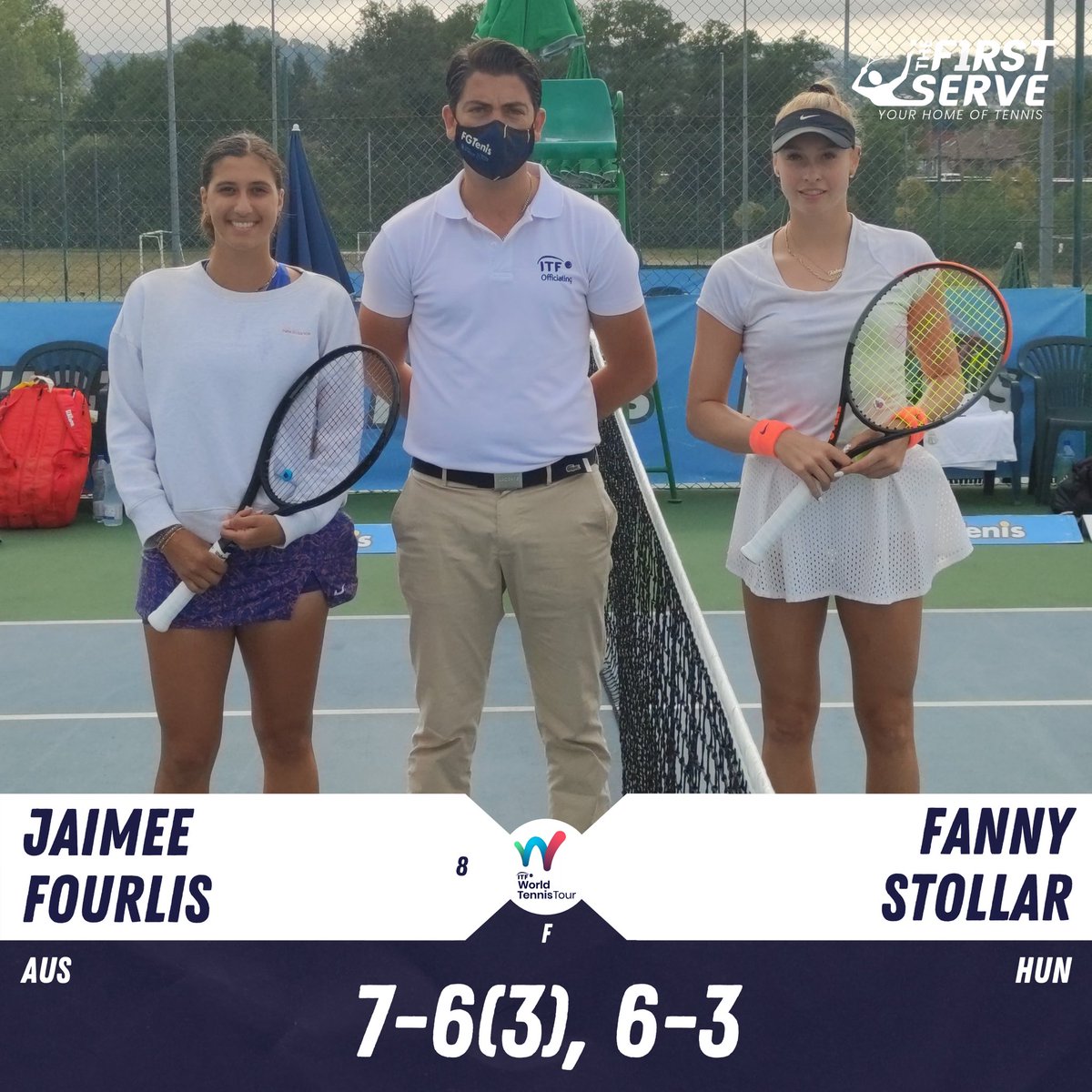CHAMPION 🏆

🇦🇺 <a href="/jaimeef17/">Jaimee fourlis</a> has claimed the ITF 25K title in Ourense, defeating 🇭🇺 Fanny Stollar in the final! 👏💪

It’s a fourth ITF World Tennis Tour title for the 21 year old. 👌

#TheFirstServe