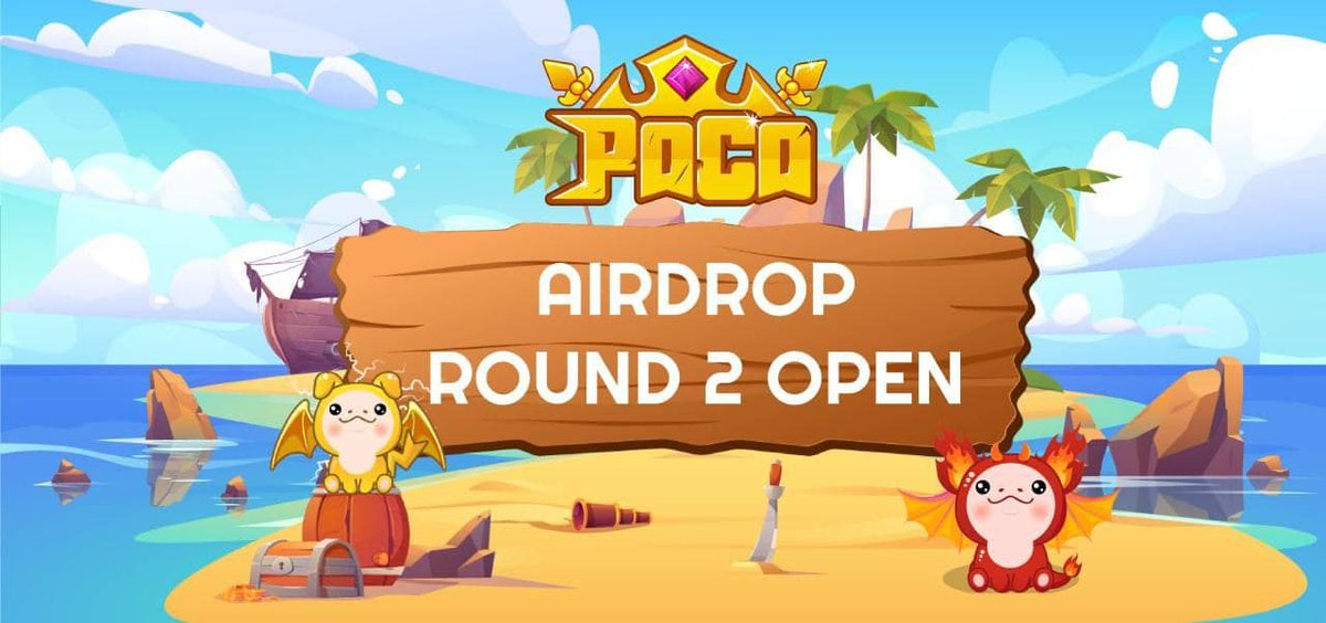 💧 Pocoland Airdrop 💧

🏆 Task:          ➕ Up to 200 POCO (~$24)

👨‍👩‍👧 Referral:   ➕ 5 POCO (~$0.6)

🔛 Airdrop Link &amp; Information: t.me/AirdropStar/19…

#cryptocurrency #Bitcoin #Airdrop #BSC #ETH #PocoLand #POCO #Airdropstario