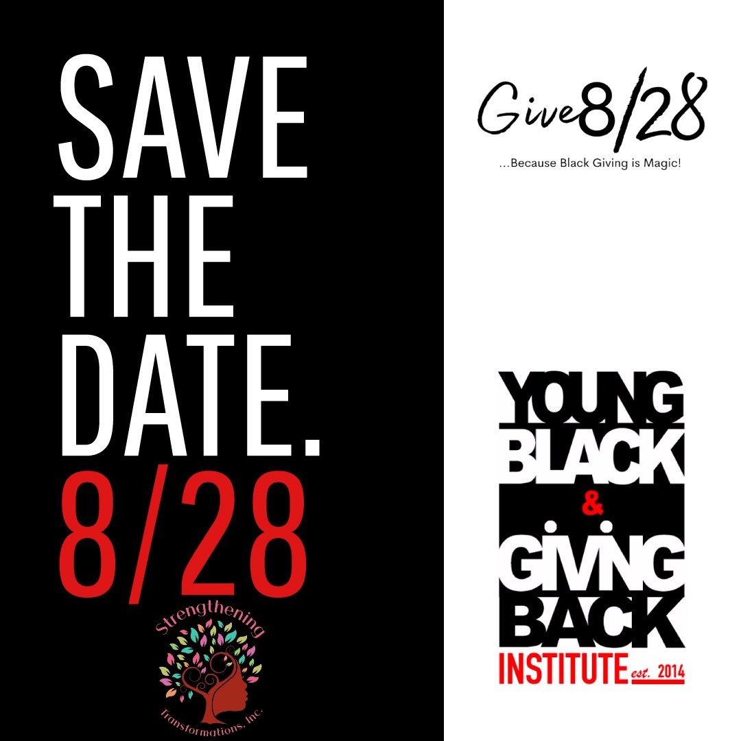 Did you know Strengthening Transformations Inc. is the first Black woman-led nonprofit organization in #VersaillesKY? #HERstory made! 🎉
#Give828 is all about supporting Black-led &amp; Black-benefitting organizations. #savethedate
#BPM2021  #BlackPhilanthropy  #Nonprofits #Donation