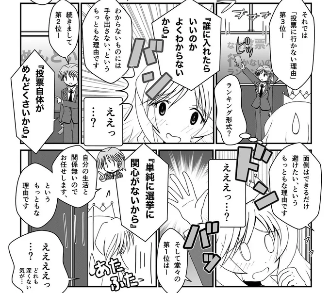 「投票に行かない理由ランキング」 