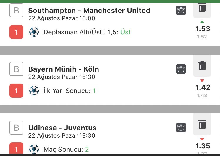 2.93 oranıyla günün erken maçlarına aldığımız kupon.
Bol şans 🍀🍀