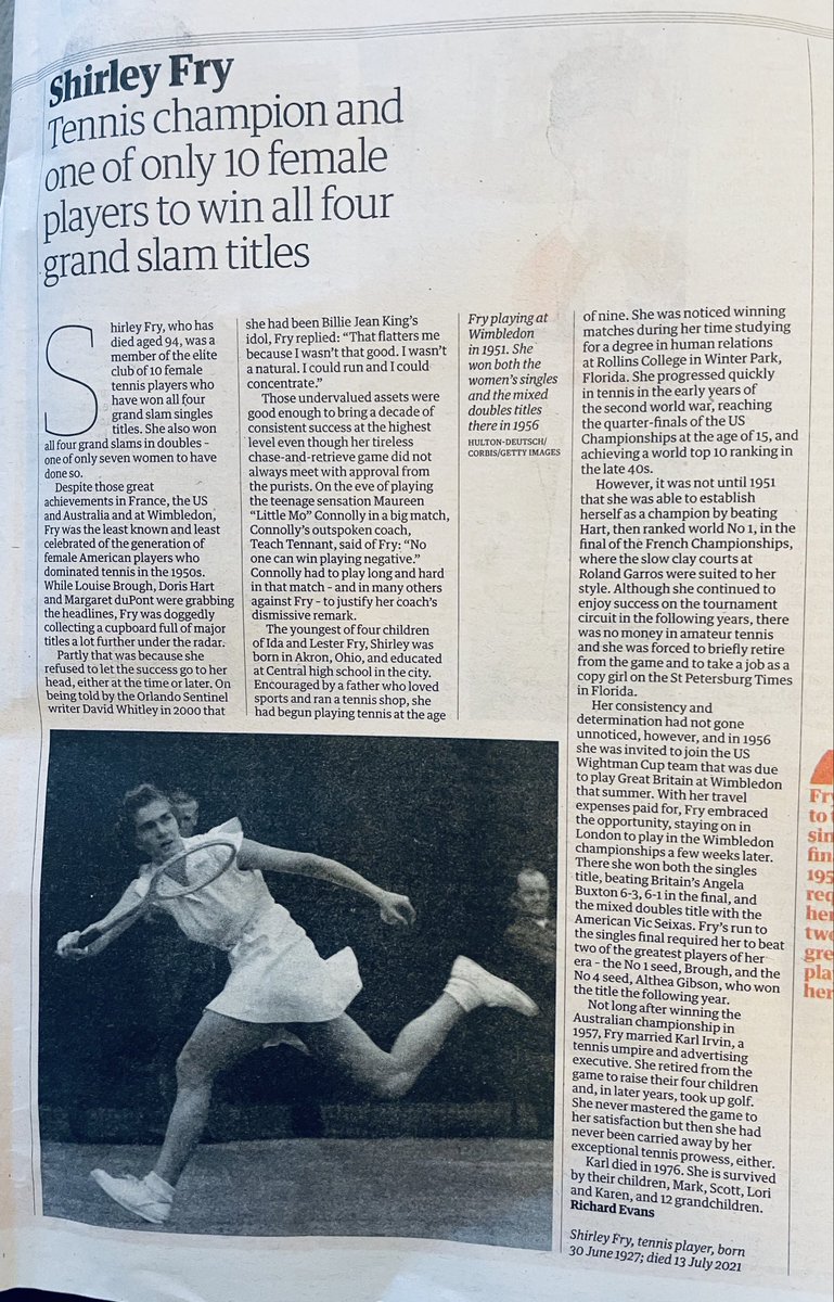RIP Shirley Fry