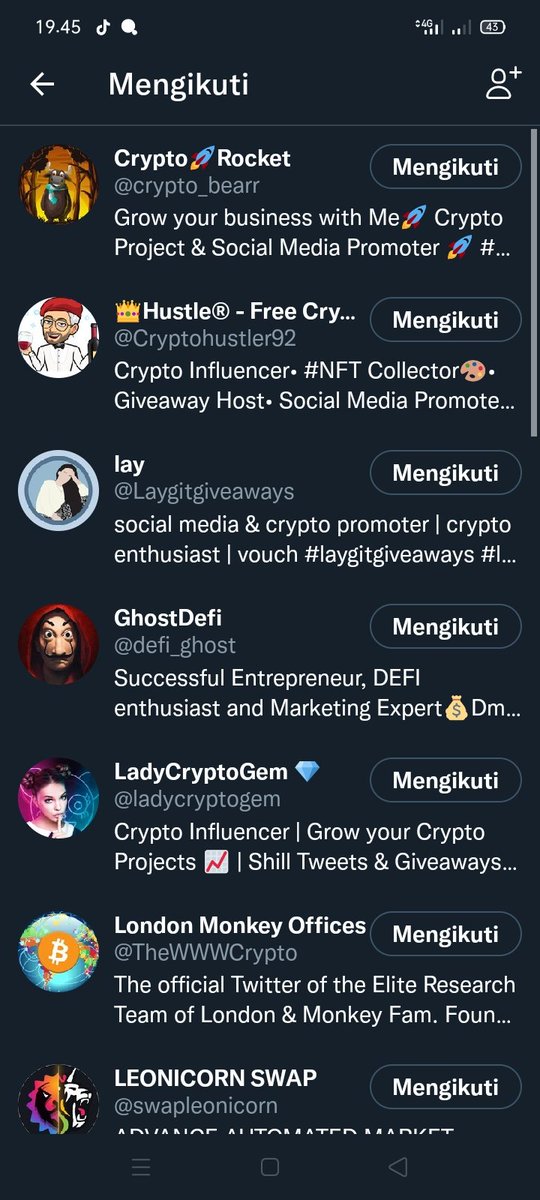 Kinock0's tweet photo. @jaemcityx @Tiok02 @defi_ghost @Laygitgiveaways @Cryptohustler92 @crypto_bearr Done ya https://t.co/Leb5rX6gpr